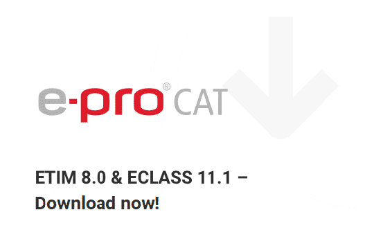 e-proCAT ETIM 8 & ECLASS 11.1 Download