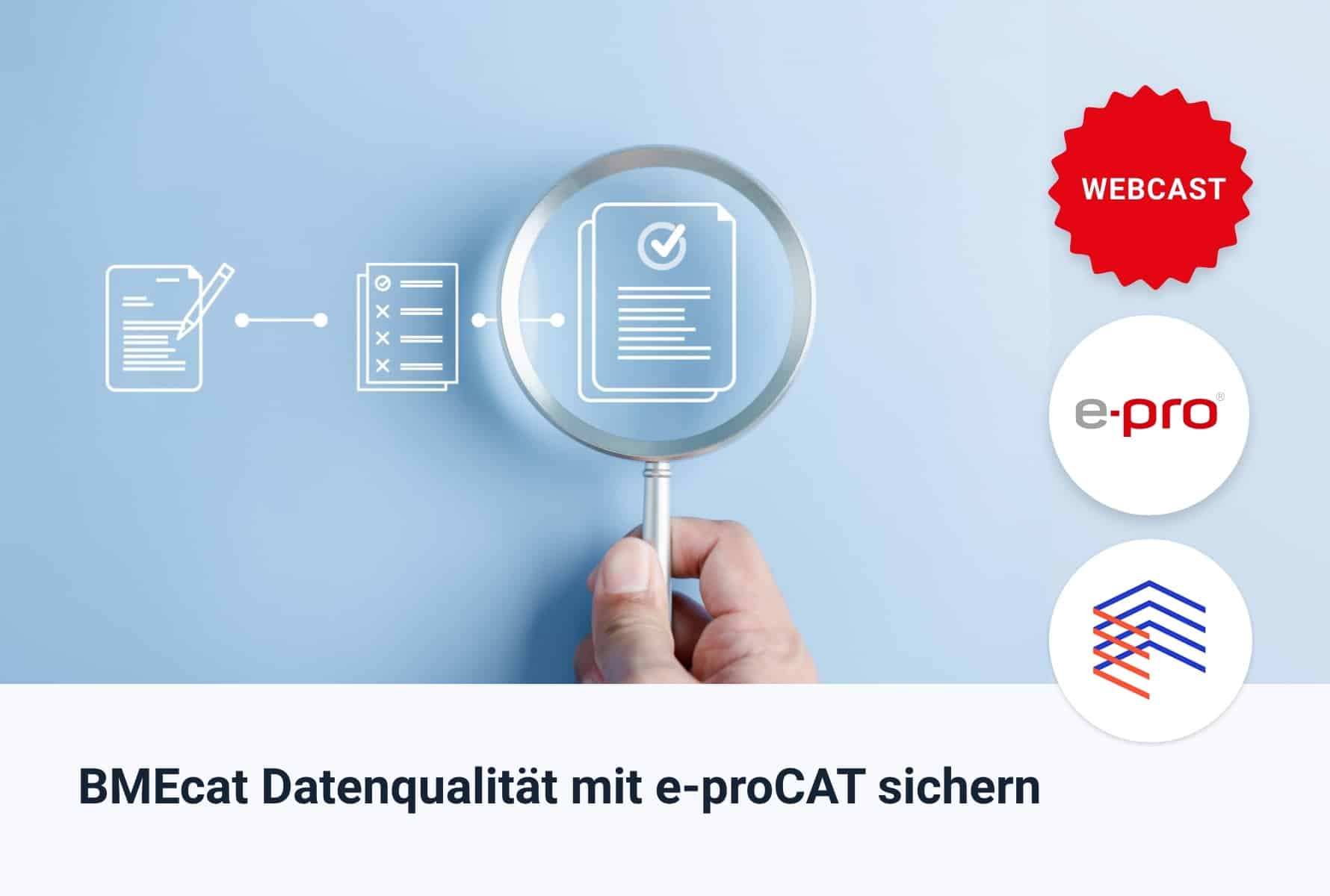 Webcast e-proCAT BMEcat Datenqualitaet sichern