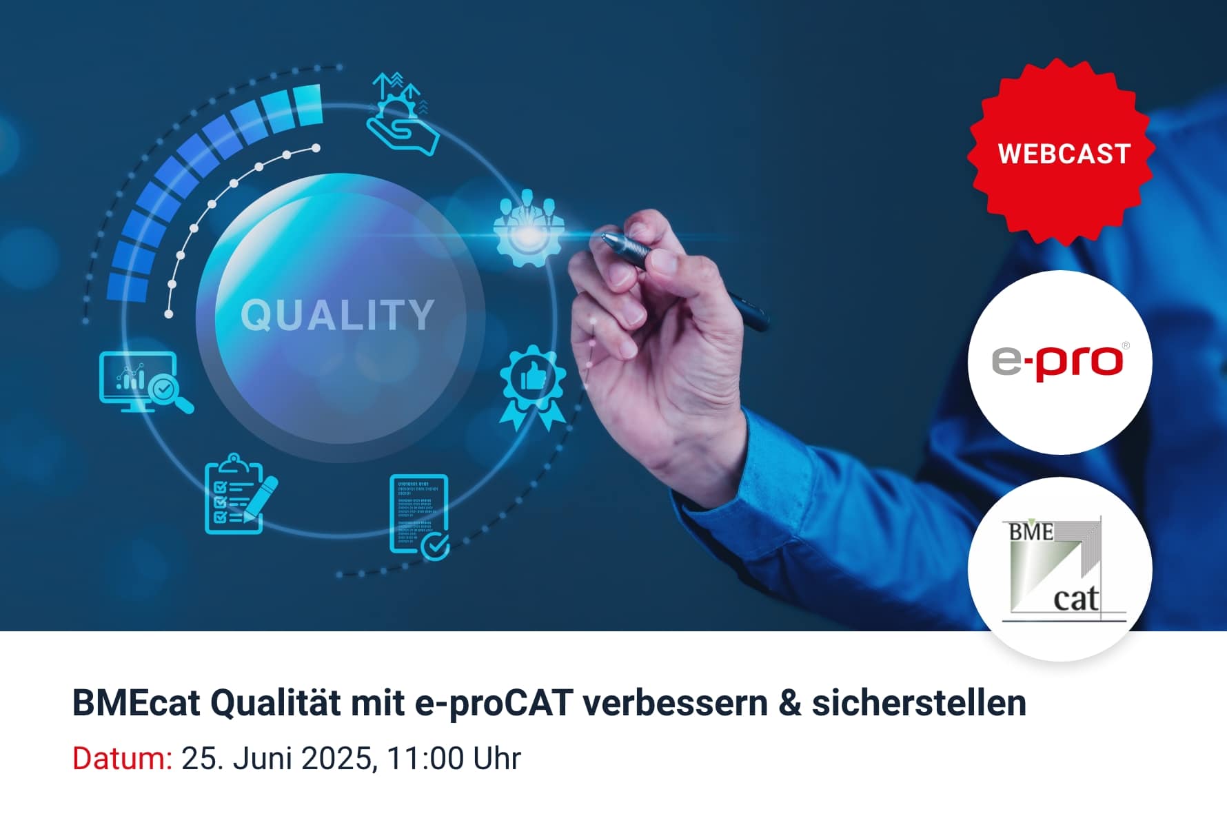 Webcast BMEcat Qualität mit e-proCAT verbessern